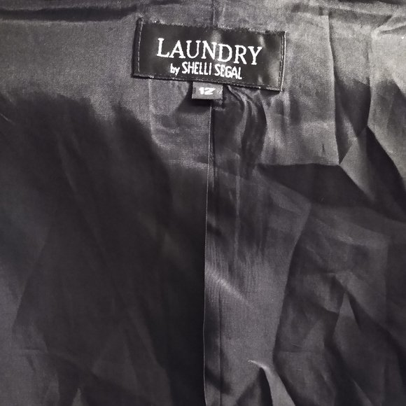 Laundry by Shelli Segal 12 Medium Black Jacket -- Final Price - Picture 5 of 7